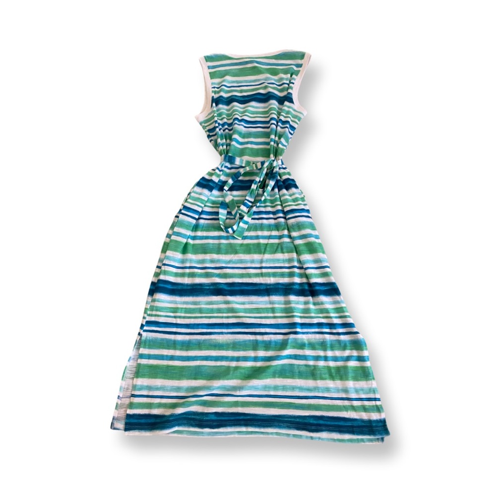 Striped Blue Beach Dress - Picture 3 of 3